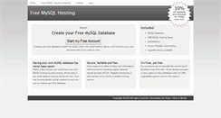 Desktop Screenshot of freemysqlhosting.net